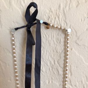 J. Crew Jewelry - J Crew Pearl Necklace with Satin Tie J. Crew Jewelry - J Crew Pearl Necklace with Satin Tie